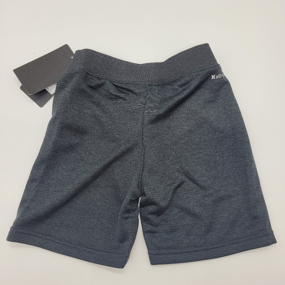 Hurley Shorts Black Heather Pull On Solar French Terry Quick Dry Boys Size 4 NEW - Picture 9 of 15